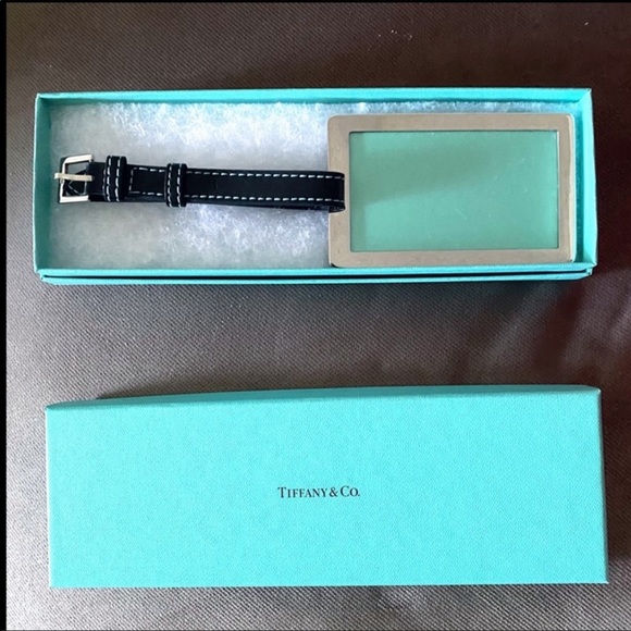 Tiffany & Co. Accessories Tiffany Cosilver Leather Luggage Tag Poshmark